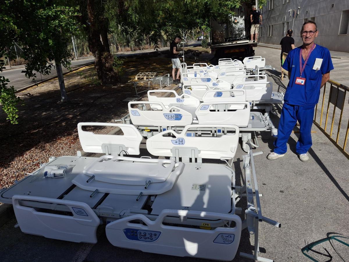El Hospital General de Elche ya ha recibido el primer lote de camas