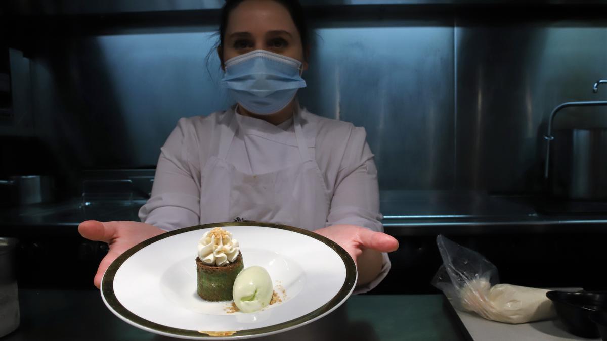 Postre de nochevieja a cargo del restaurante Casa Manolete Bistró