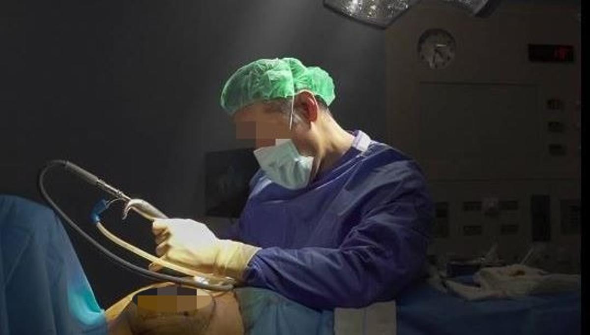 El sospechoso, fotografiado en un quirófano, en una imagen de hace unos meses.