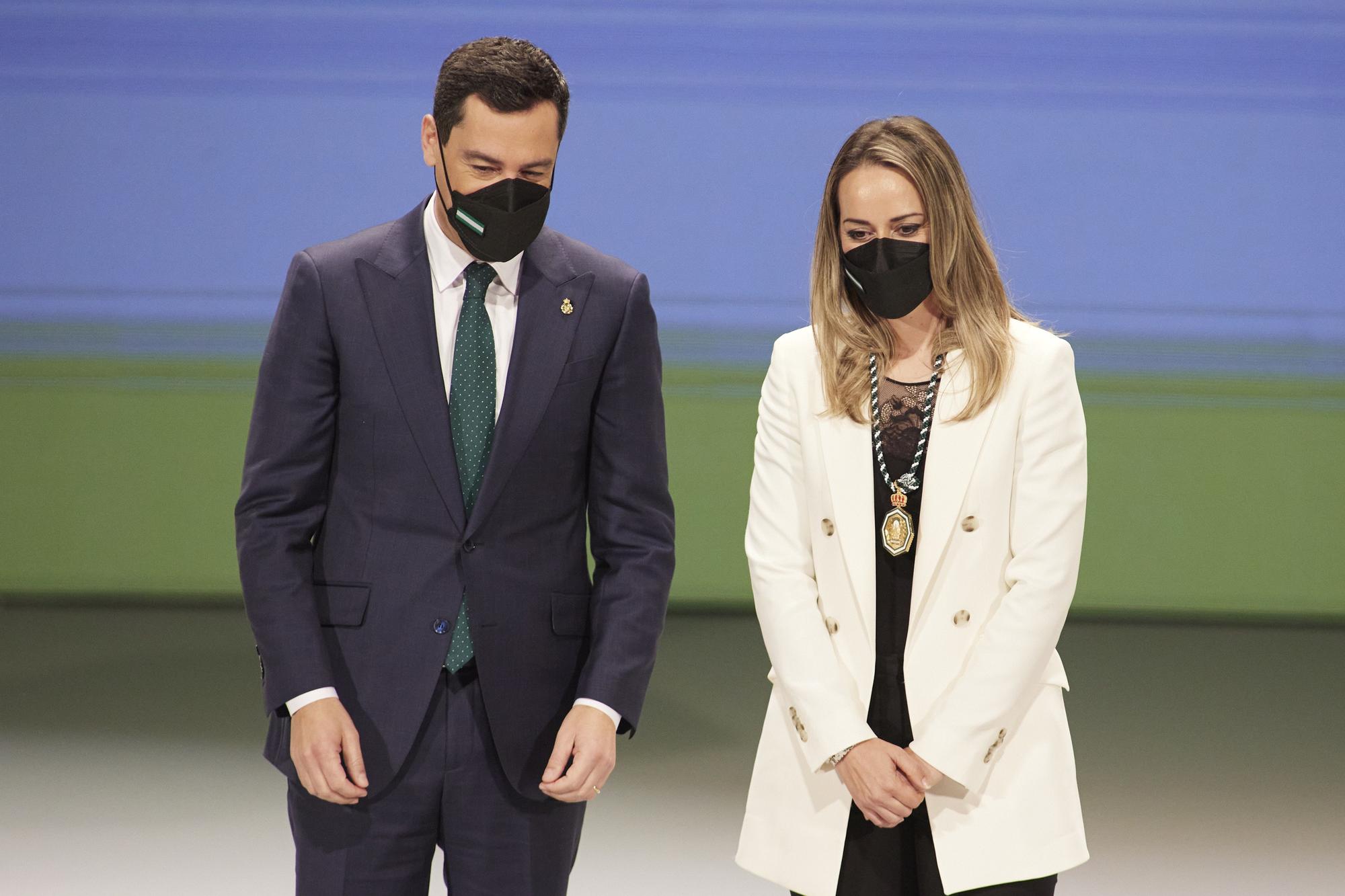 Las imágenes del acto institucional en el Parlamento andaluz con motivo del 28-F