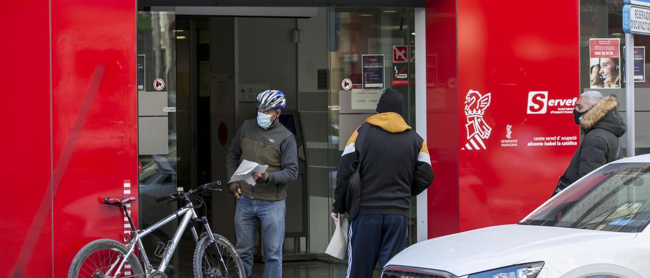 Una oficina del servicio público de empleo de la Generalitat.