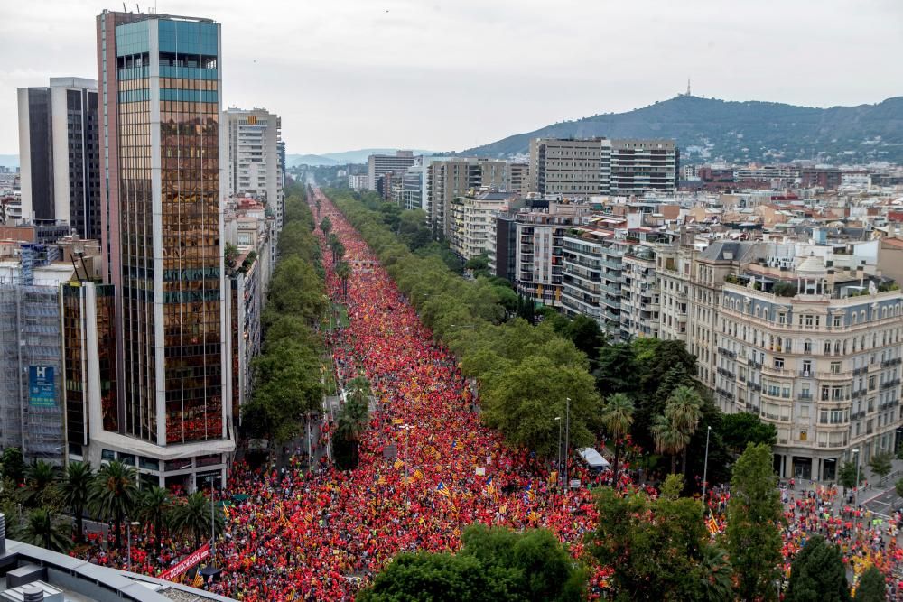 La Diada, des de l'aire