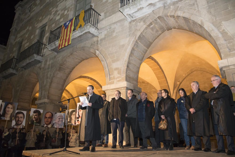 Concentració contra el judici a Manresa