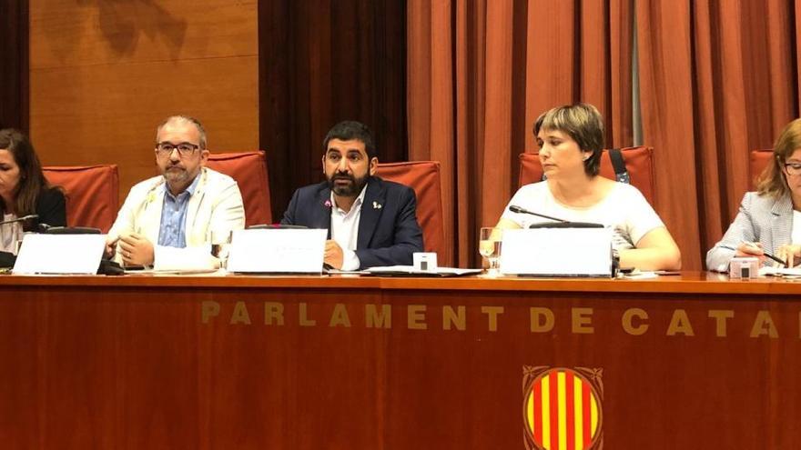 Chakir El Homrani amb Josep Ginesta a la seva dreta en una imatge d&#039;arxiu.