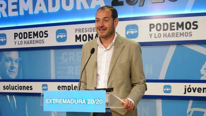 El PP critica la enmienda del PSOE a los presupuestos extremeños porque tienen 175 millones más que en 2011