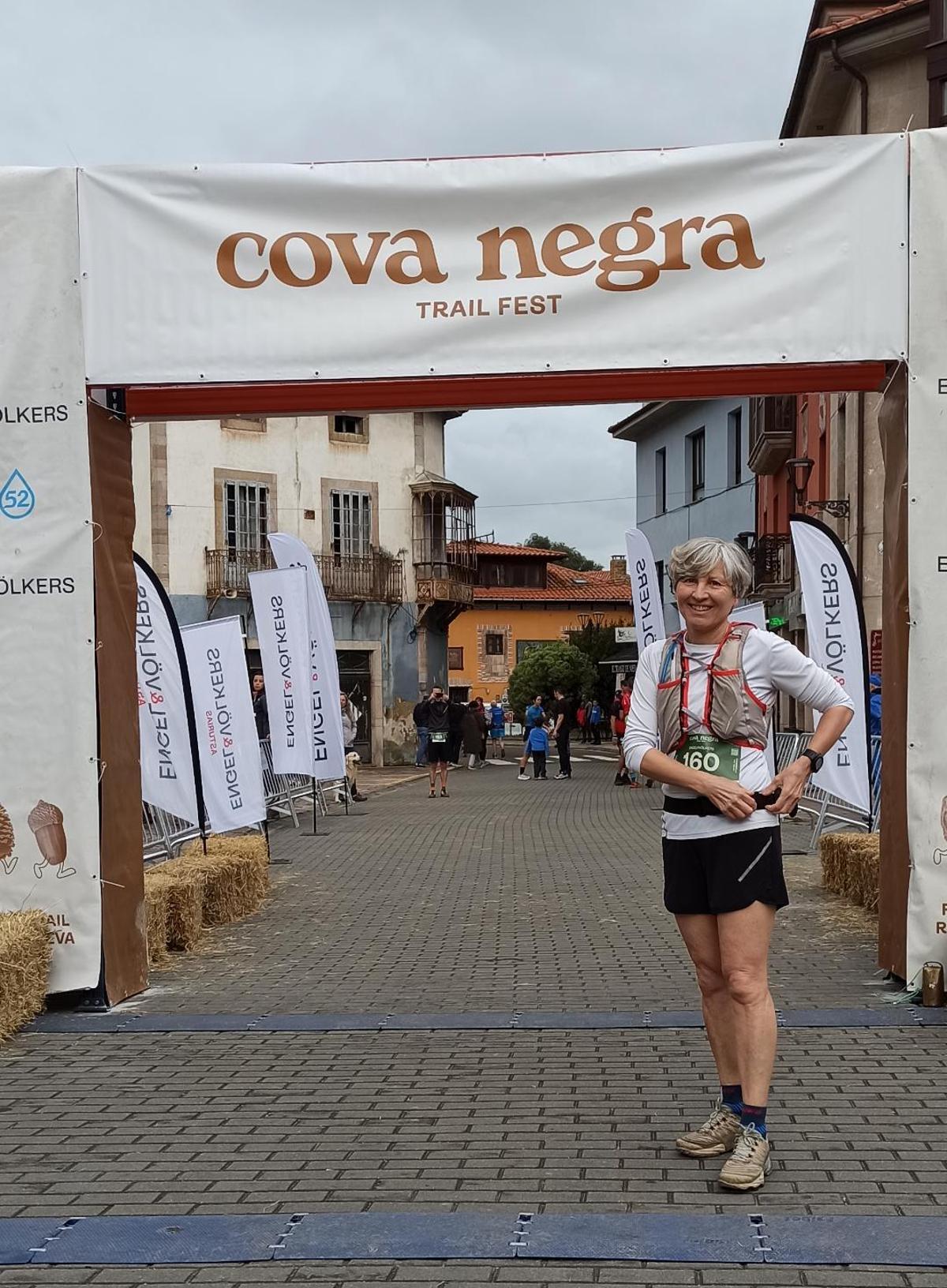 Teresa del Campo Santos tras vencer en la prueba.