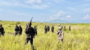 Soldados de la misión de la SADC entrenan junto al Ejército de República Democrática del Congo (RDC)