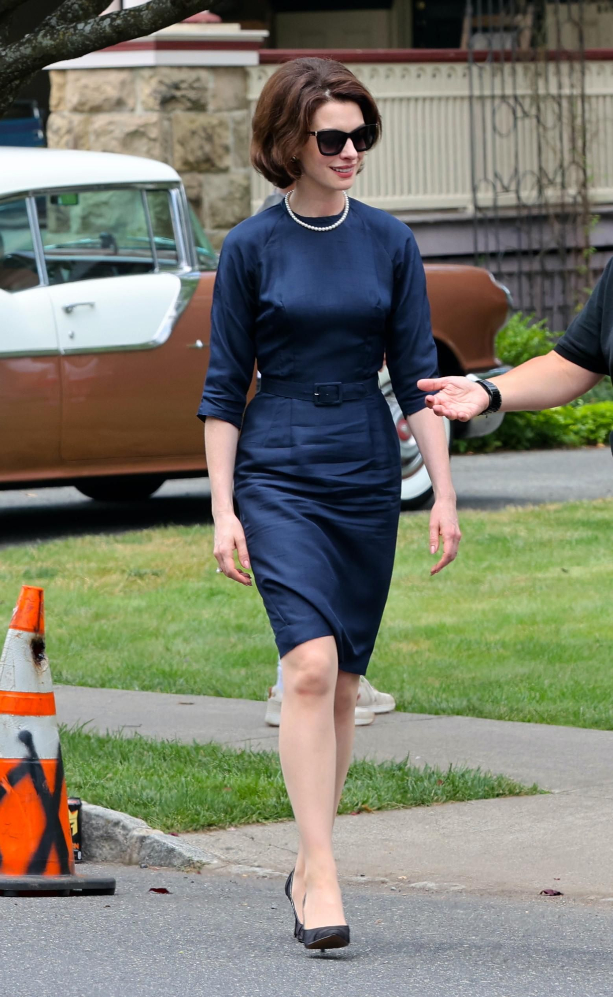 Anne Hathaway, en el rodaje de 'Mother's Instinct'