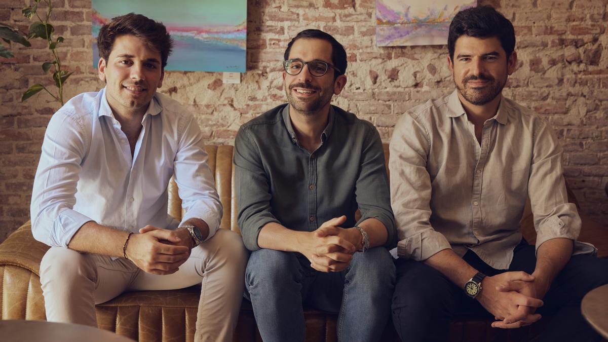 Los fundadores de Muppy, Vicente Nicolás, Borja Serra y Juan Carlos Soldado.