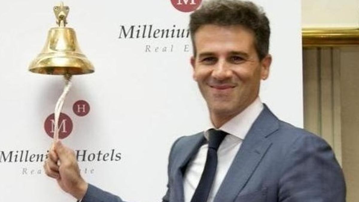 Javier Illán, fundador de Millenium, durante su salida a bolsa.