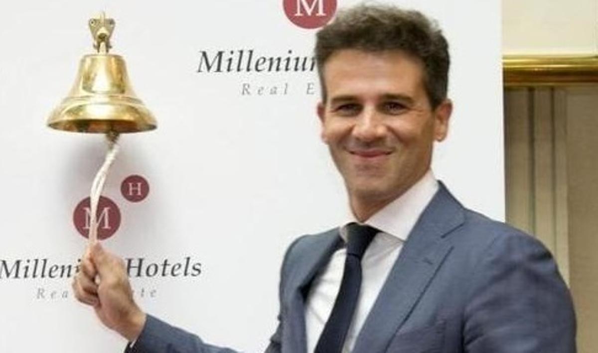 Javier Illán, fundador de Millenium, durante su salida a bolsa.