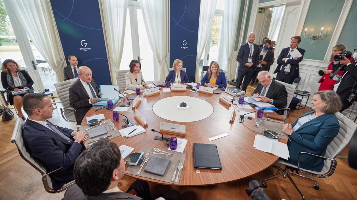 Los miembros del G7 reunidos.