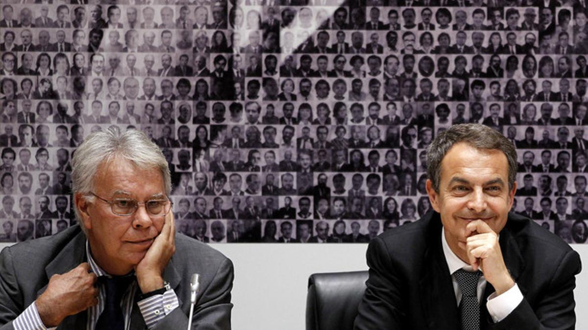 Felipe Gonzalez y José Luis Rodríguez Zapatero