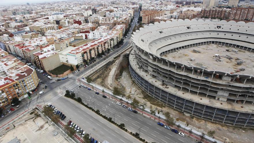 Las obras del nuevo Mestalla siguen paralizadas.