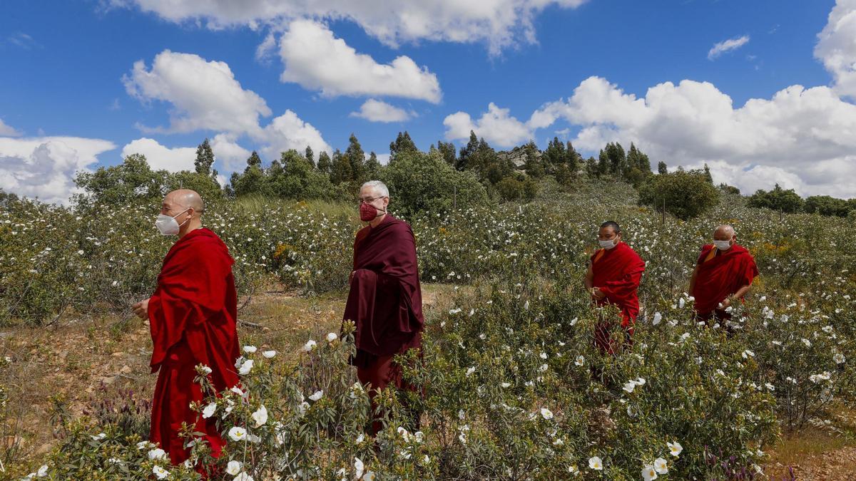 Imagen del Cerro Arropé de Cáceres durante la visita nepalí.