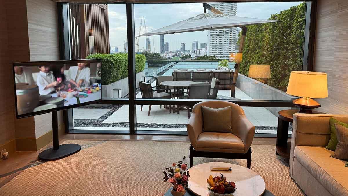 Habitación del hotel Capella Bangkok.