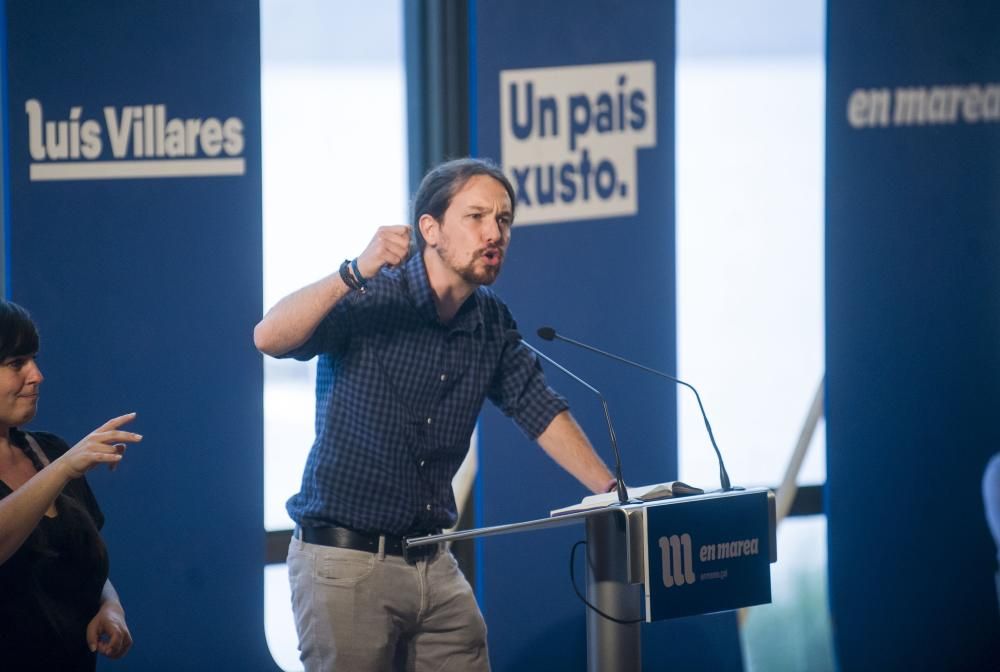 "Aquí empieza el cambio para toda Europa", ha subrayado Villares ante medio millar de personas en el paraninfo de la Universidad de A Coruña.