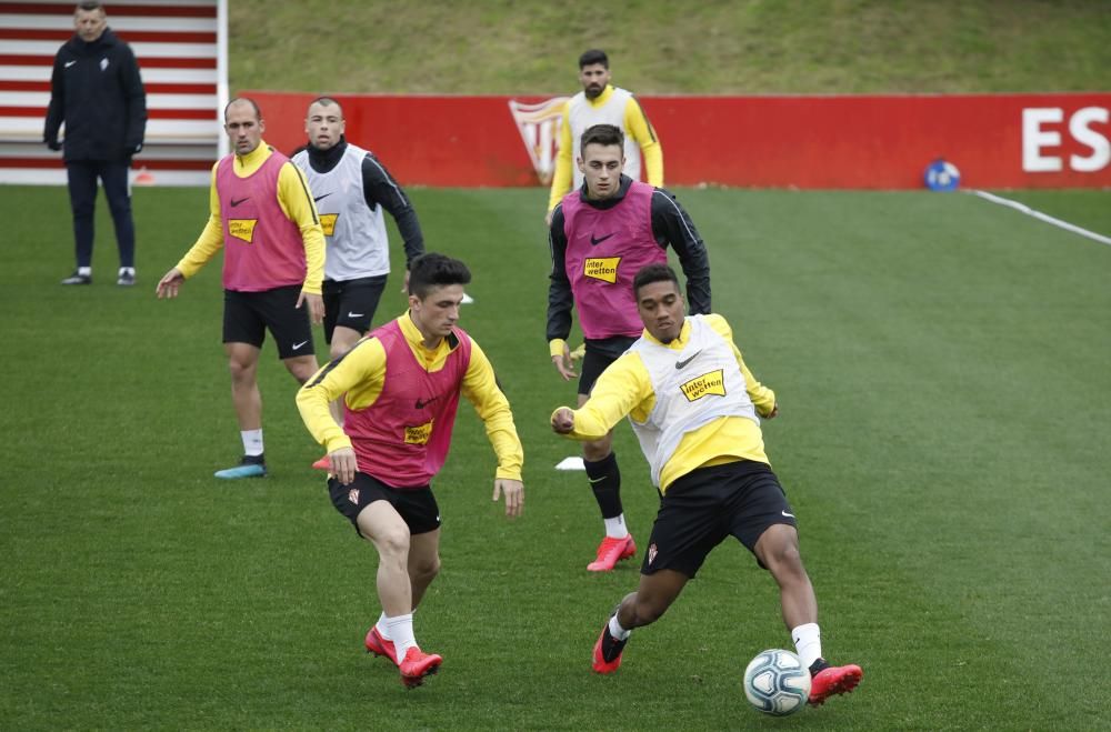 Entrenamiento del Sporting