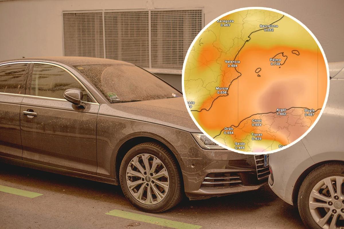 El episodio de polvo sahariano llega a Castellón en un fin de semana con más nubes y menos calor