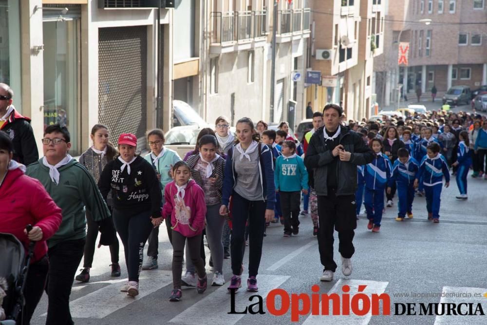 Marcha en el Día del Cáncer Infantil en Caravaca