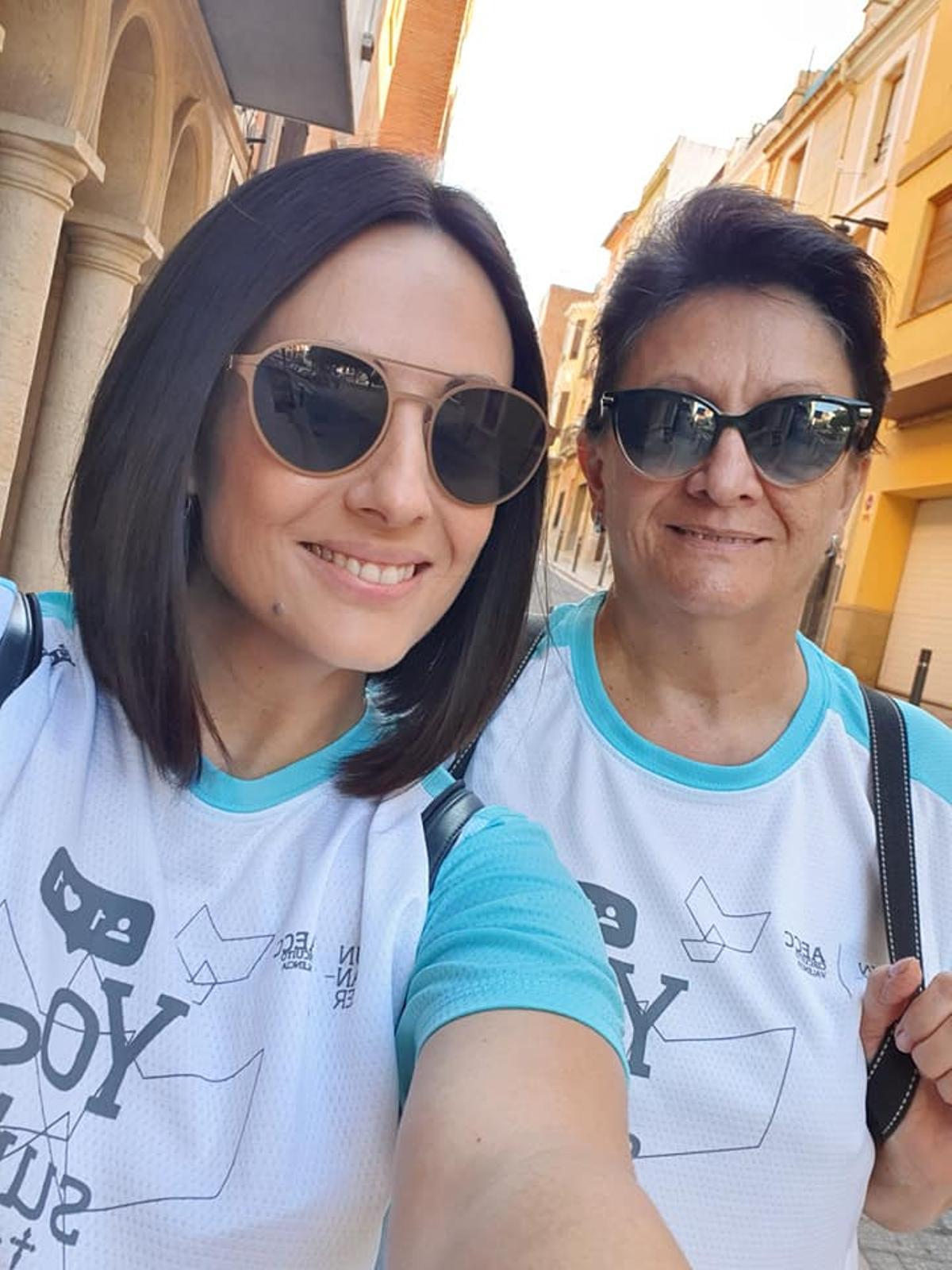 Rebeca Torró y su madre Joaquina Soler en una imagen compartida en redes sociales.