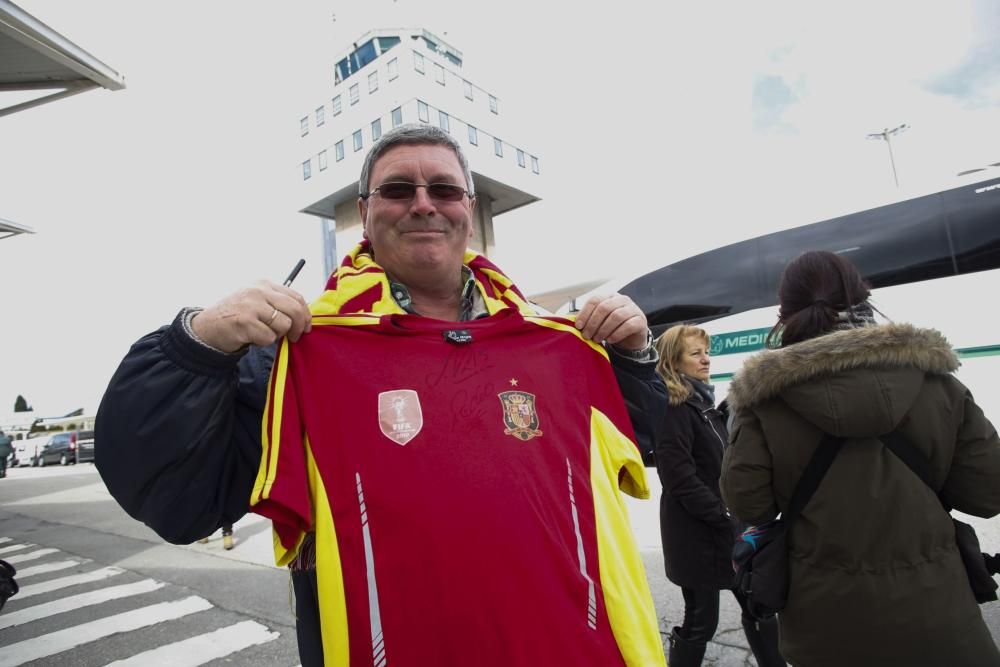 La selección española ya está en Asturias para su partido ante Israel