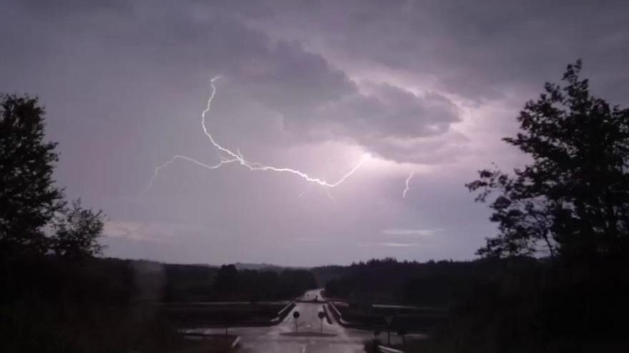 Noche de tormenta en Galicia