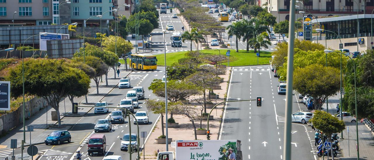 Panorámica de la avenida Juan Carlos I desde La Minilla