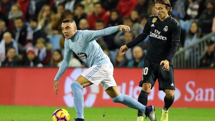 Aspas y Modric, en el partido de la pasada temporada. // M.G. Brea