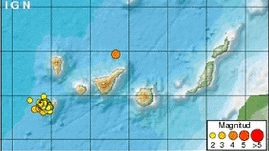 El Hierro sufrió esta madrugada un terremoto de 4 grados