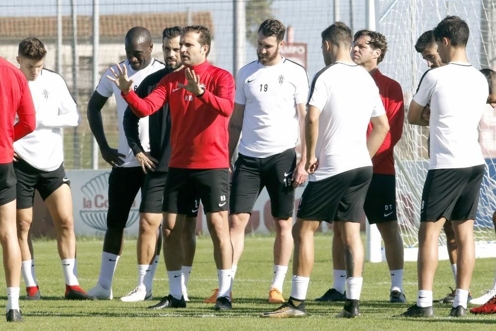 Entrenamiento del Sporting