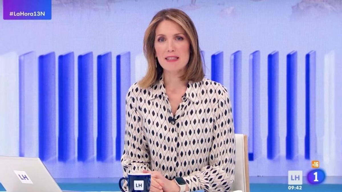 Silvia Intxaurrondo presentando 'La hora de La 1'.