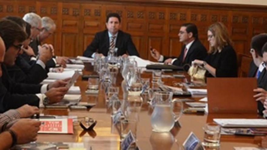 Reunión del consejo de administración del Puerto celebrada ayer.