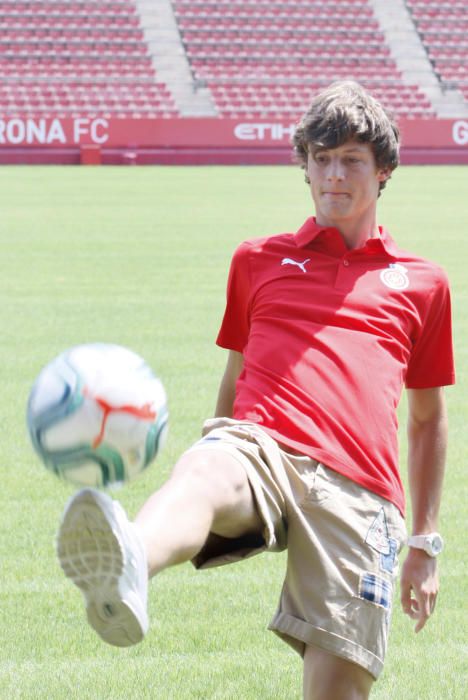 Presentació de Marc Gual com a nou jugador del Girona FC