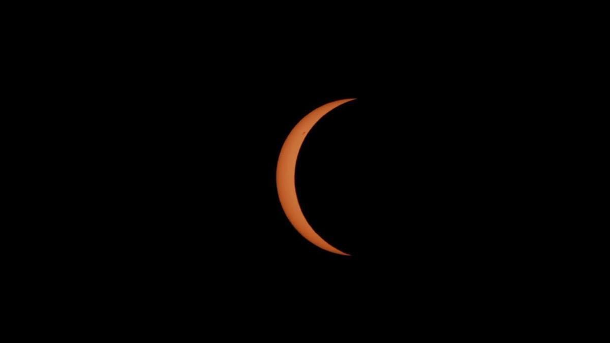 Así ha sido el gran momento del eclipse en Extremadura