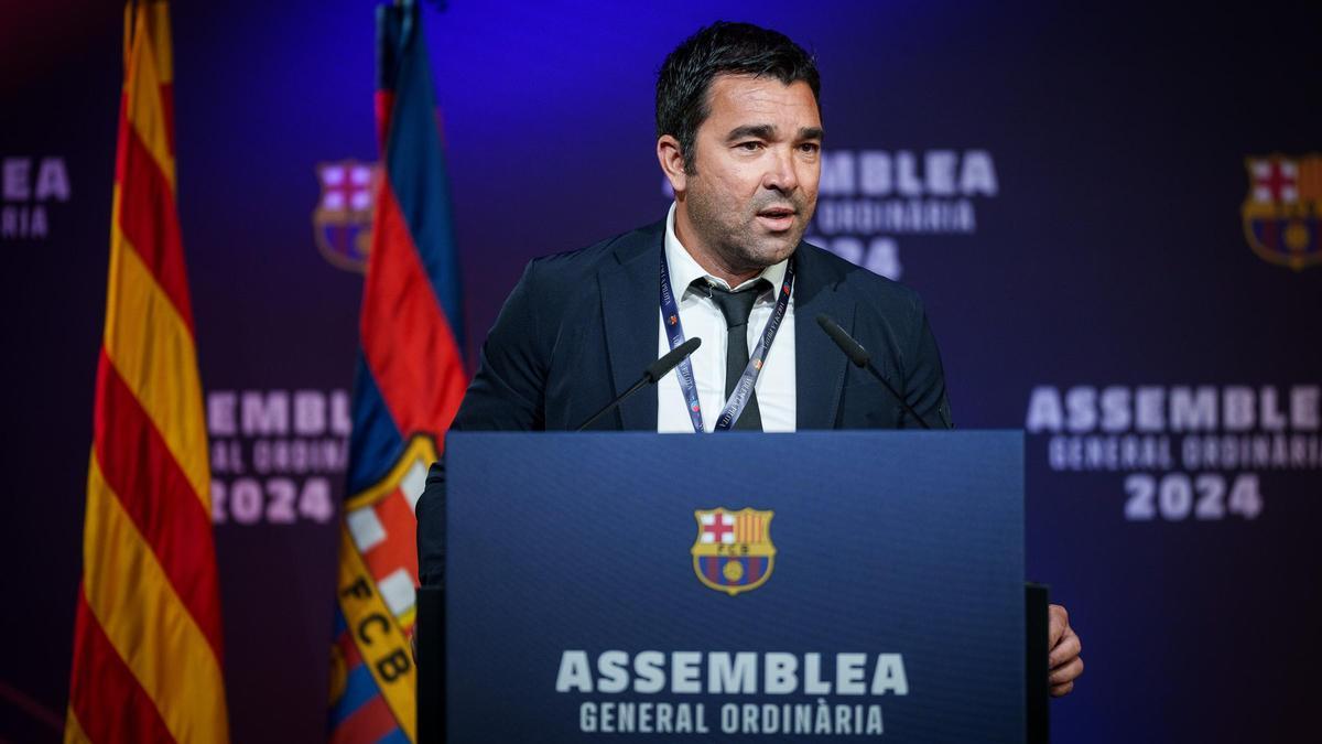 Deco, durante la Asamblea General Ordinaria