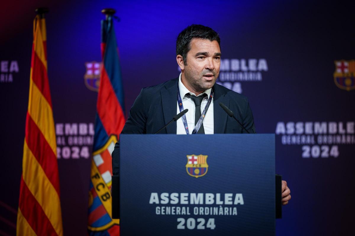 Deco, durante la Asamblea General Ordinaria