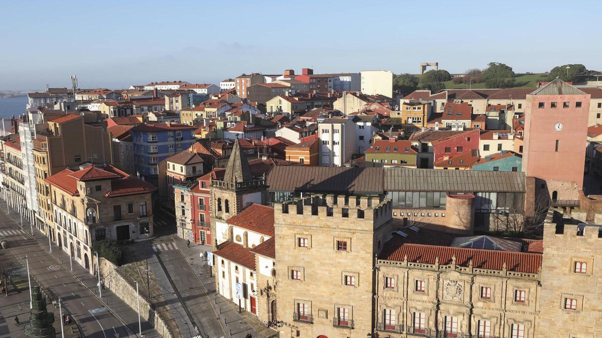 Una vista de Cimavilla.