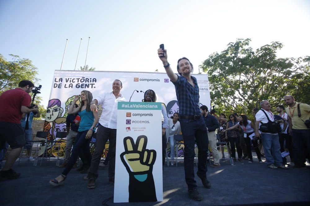 La coalición 'A la valenciana' ha celebrado este acto de campaña en el Parque Lo Morant