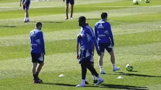 Francho está descartado ante el Leganés y Azón para el derbi