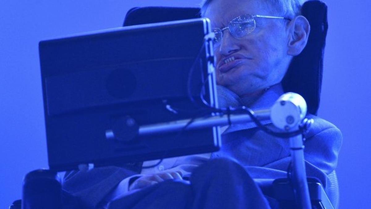 Stephen Hawking durante la ceremonia de apertura de los Juegos Paralímpicos.