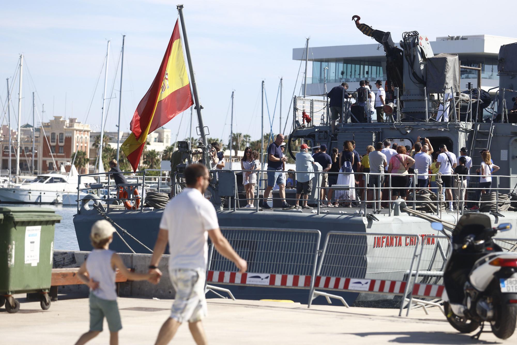 El Patrullero "Infanta Cristina" se puede visitar este fin de semana en València