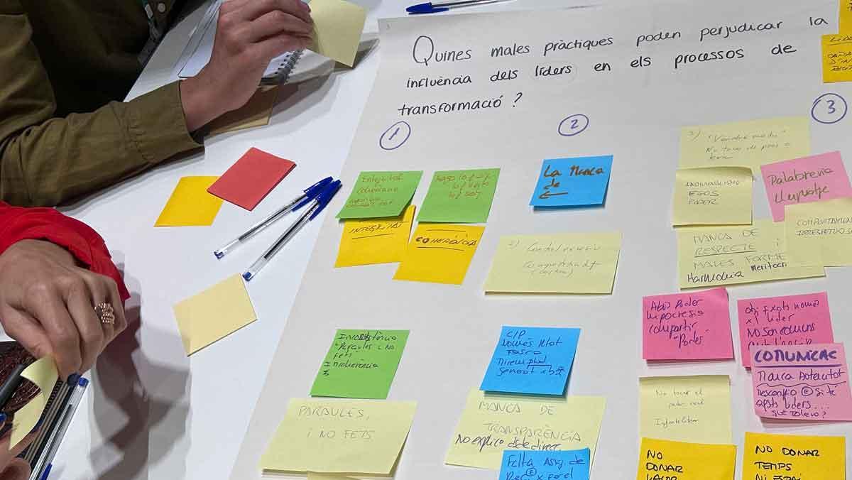 Proceso de trabajo durante el encuentro 'La influencia responsable en el mundo laboral'