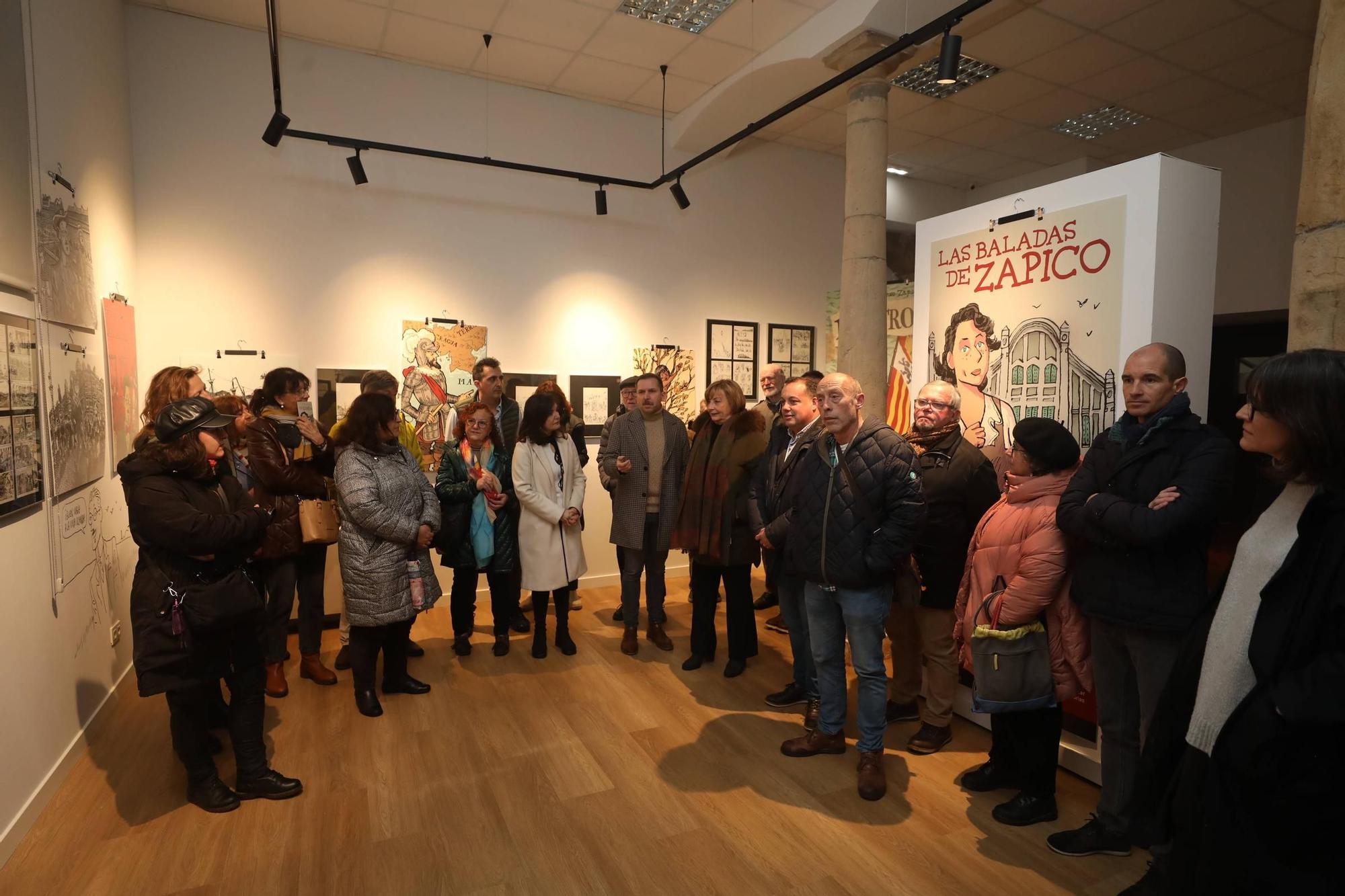 La inauguración de "Las baladas de Zapico", en imágenes