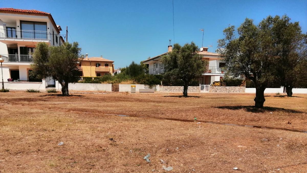 Imagen del parque donde se ha realizado el vertido investigado por el Ayuntamiento de Alcúdia.