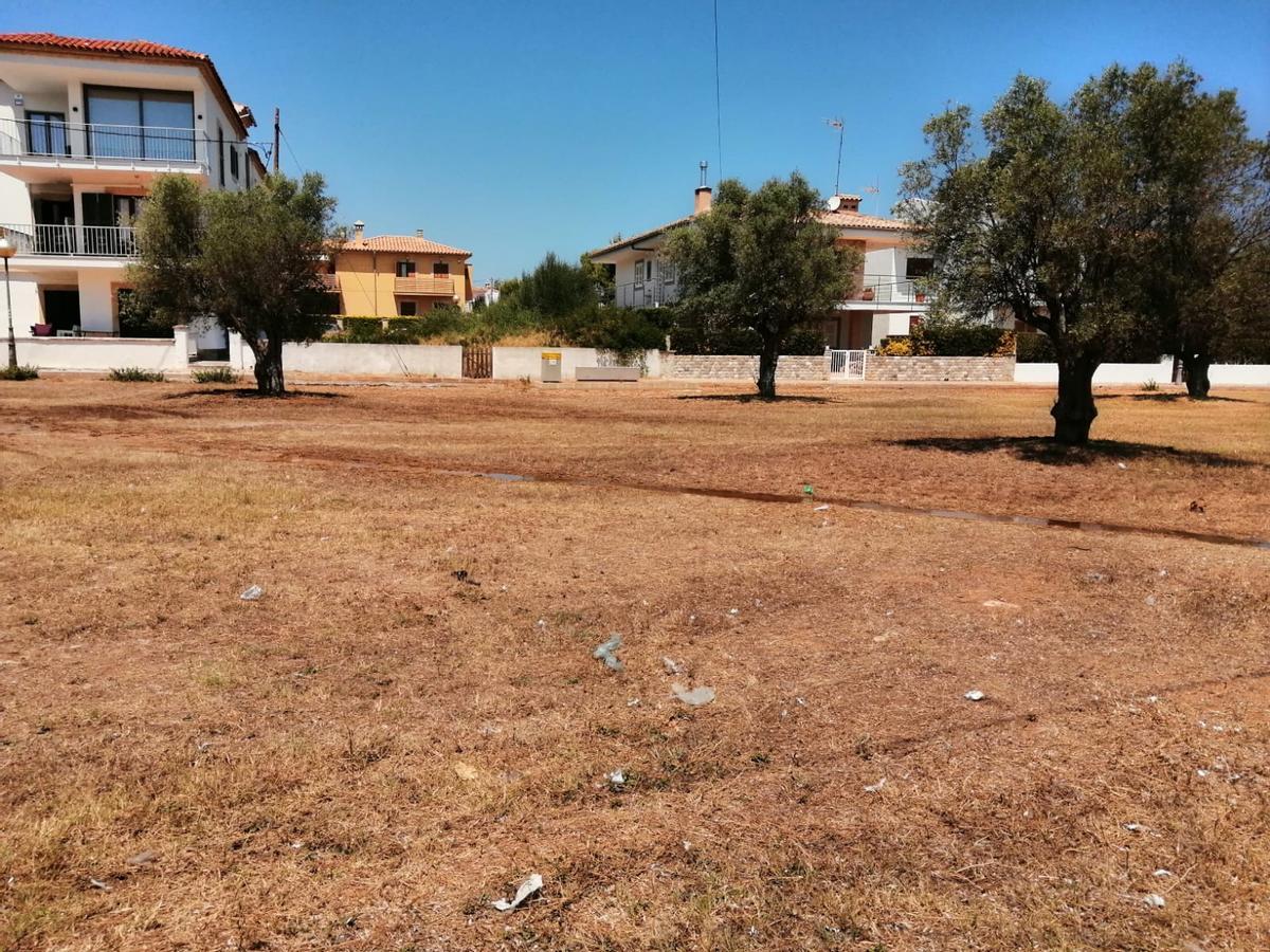 Otra imagen del parque donde se ha realizado el vertido investigado por el Ayuntamiento de Alcúdia.
