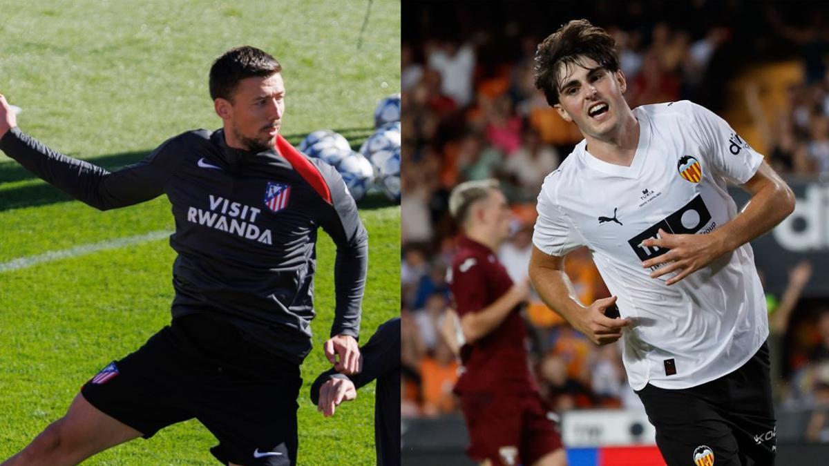 Lenglet y Javi Guerra