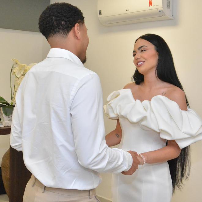 Las imágenes de la boda entre Vitor Roque y Dayana Lins