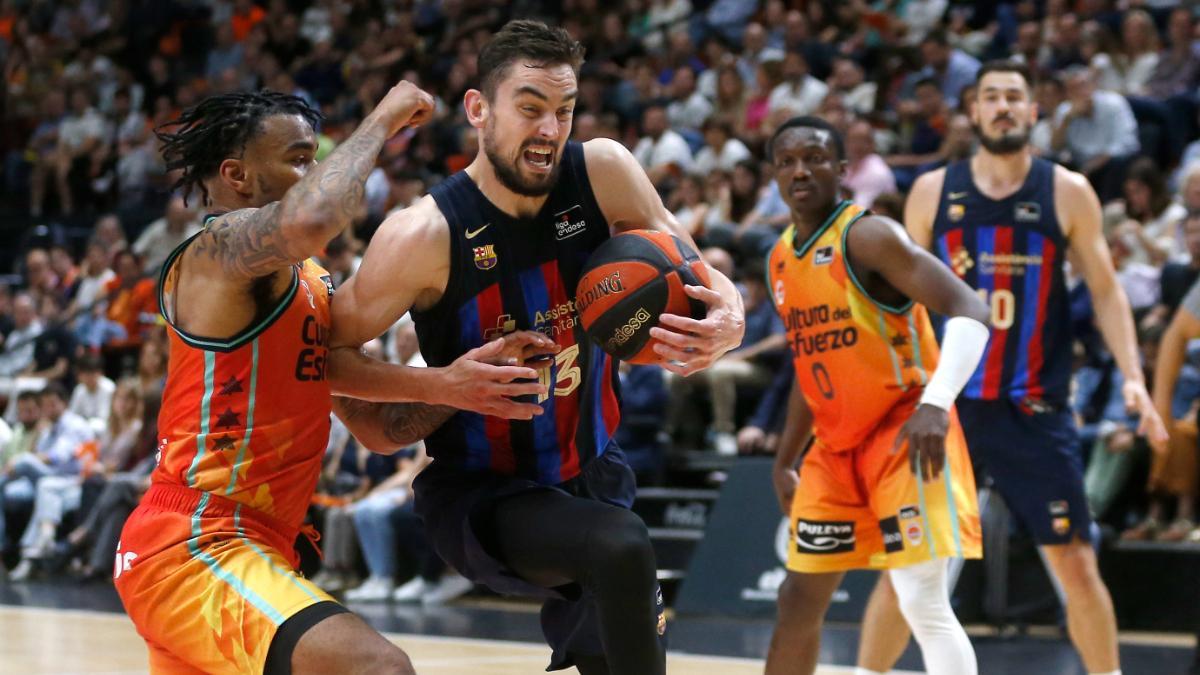El Barça, ante el Valencia Basket en la pasada Euroliga