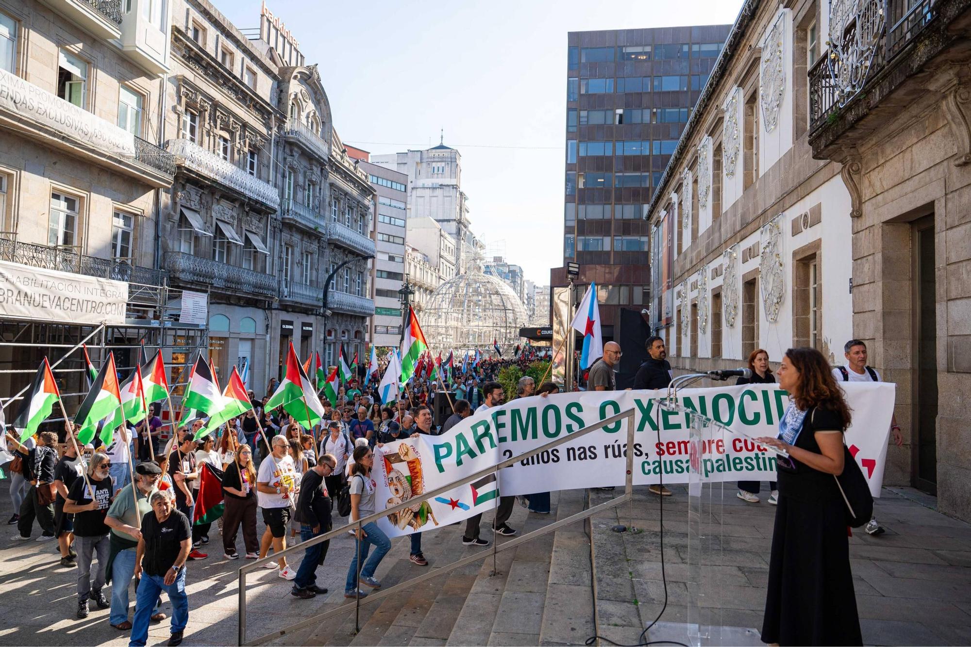 Vigo continúa en pie contra el genocidio de Israel sobre Palestina